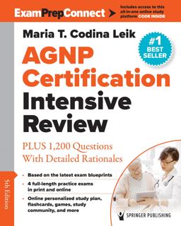 Adult-gerontology Nurse Practitionercertification Intensive Review:  9780826170682 Front Cover