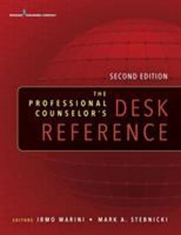 Professional Counselor's Desk Reference 2nd 9780826171818 Front Cover