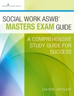 Social Work ASWB Masters Exam Prep Guide  9780826172037 Front Cover