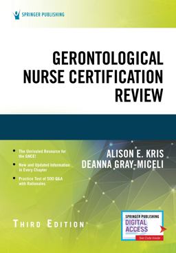 Gerontological Nurse Certification Review:  9780826181633 Front Cover