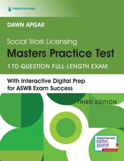 Social Work Licensing Masters Practice Test: 170 Question Full-length Exam  9780826185730 Front Cover
