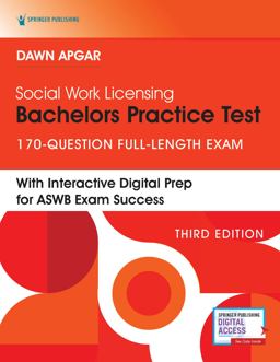 Social Work Licensing Bachelors Practice Test: 170-question Full-length Exam 3rd 9780826185754 Front Cover