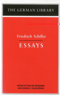 Essays: Friedrich Schiller  9780826407139 Front Cover