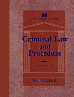 Criminal Law and Procedure