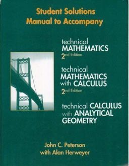 Technical Mathematics with Calculus Technical Mathematics with Calculus