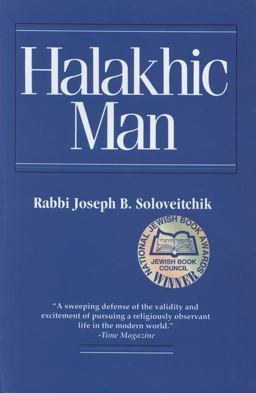 Halakhic Man  9780827603974 Front Cover