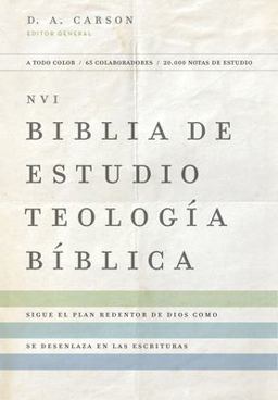 NVI Biblia de Estudio, Teología Bíblica, Tapa Dura, Interior a Cuatro Colores