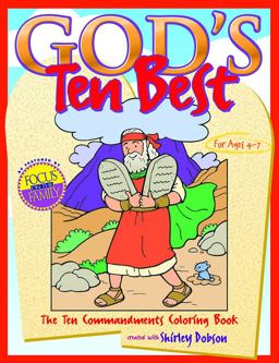 God's Ten Best The Ten Commandments Coloring Book  9780830730612 Front Cover