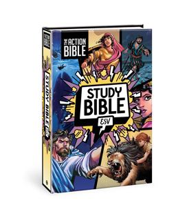The Action Bible Study Bible ESV, Hardcover, Full Color