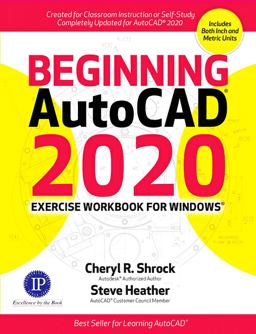 Beginning AutoCADï¿½ 2020 Exercise Workbook  9780831136390 Front Cover