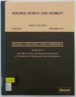 Housing Search and Mobility Housing Search and Mobility