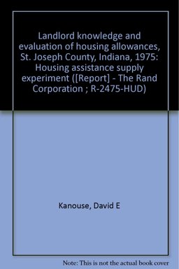 Landlord Knowledge and Evaluation of Housing Allowances, St. Joseph County, Indiana, 1975