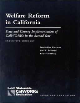 Welfare Reform in California