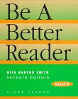 Be a Better Reader : Level B (Be a Better Reader) 7th 9780835919197 Front Cover