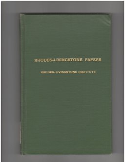 Land Holding and Land Usage among the Plateau Tonga of Mazabuka District