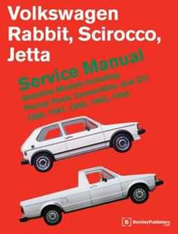 Volkswagen Rabbit, Scirocco, Jetta Service Manual