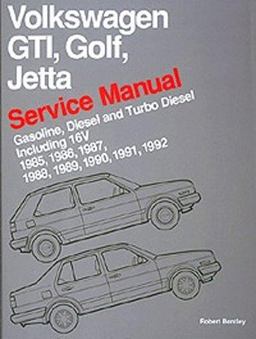 Volkswagen GTI Golf-Jetta Service Manual, 1985-1992