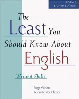 Least You Should Know about English Writing Skills (Form B) 8th 9780838407714 Front Cover