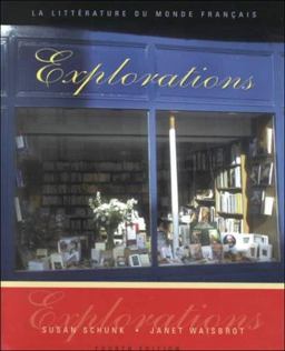 Explorations La Litterature du Monde Francais 4th 9780838411889 Front Cover