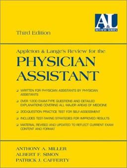 Appleton and Lange's Review for the Physician Assistant 3rd 1997 9780838502792 Front Cover
