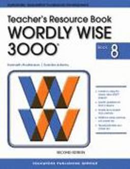 Wordly Wise 3000 Book 8 1st 9780838828397 Front Cover