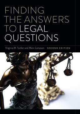 Finding the Answers to Legal Questions:  9780838915691 Front Cover