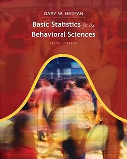 Basic Statistics for the Behavioral Sciences 6th 9780840031433 Front Cover