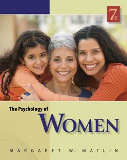 Psychology of Women 7th 9780840032898 Front Cover