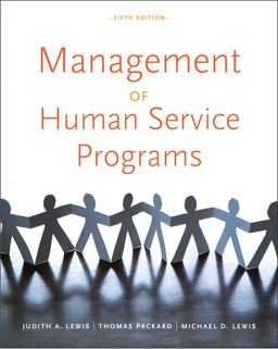 Management of Human Service Programs 5th 9780840034274 Front Cover