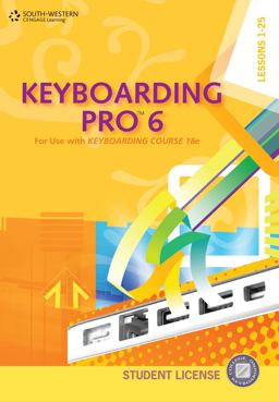 Keyboarding Pro 6, Student License (with User Guide and CD-ROM) 6th 9780840053329 Front Cover