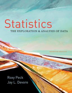 Statistics The Exploration and Analysis of Data 7th 9780840058010 Front Cover