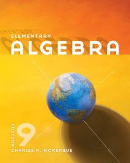 Elementary Algebra 9th 9780840064219 Front Cover