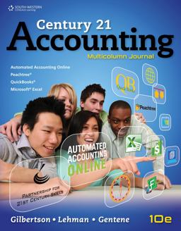 Century 21 Accounting Multicolumn Journal 10th 9780840064653 Front Cover