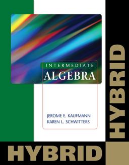 Intermediate Algebra: Hybrid (with WebAssign with EBook for One Term Math and Science)