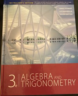 Algebra and Trigonometry