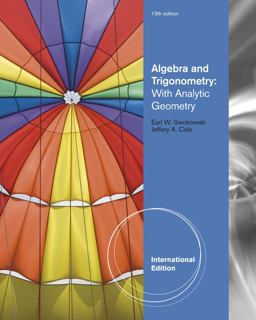 Algebra and Trigonometry with Analytic Geometry