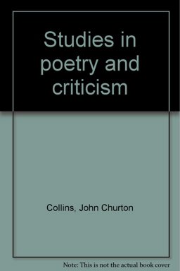 Studies in Poetry and Criticism Studies in Poetry and Criticism