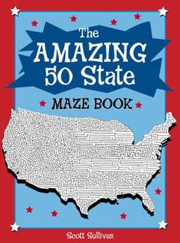 Amazing 50 State Maze Book  9780843176568 Front Cover
