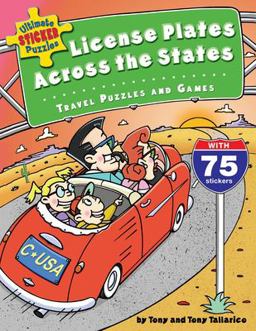 Ultimate Sticker Puzzles: License Plates Across the States Travel Puzzles and Games  9780843177374 Front Cover