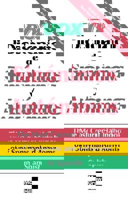 Vox Diccionario de Sinï¿½nimos y Antï¿½nimos  9780844204697 Front Cover