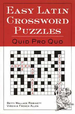 Easy Latin Crossword Puzzles  9780844284460 Front Cover