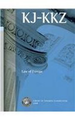 Library of Congress Classification. KJ-KKZ. Law of Europe Library of Congress Classification. KJ-KKZ. Law of Europe
