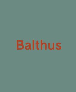 Balthus  9780847849116 Front Cover