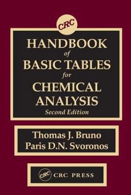 Handbook of Basic Tables for Chemical Analysis 2nd 9780849315732 Front Cover