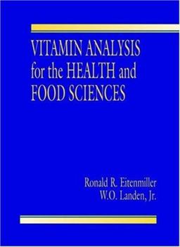 Vitamin Analysis for the Health and Food Sciences  9780849326684 Front Cover