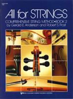 All for Strings Conductor Score Bk. 2 : String Bass  9780849732386 Front Cover