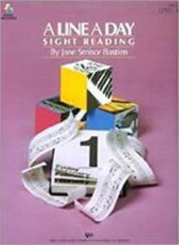 LINE A DAY SIGHT READING LEVEL 1st 9780849794223 Front Cover