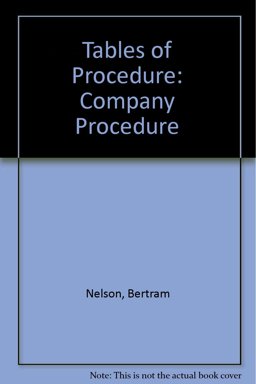 Nelson's Tables: Company Procedure