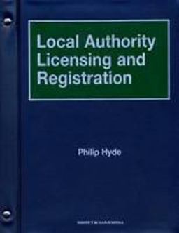Local Authority Licensing and Registration
