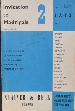 Invitation to Madrigals